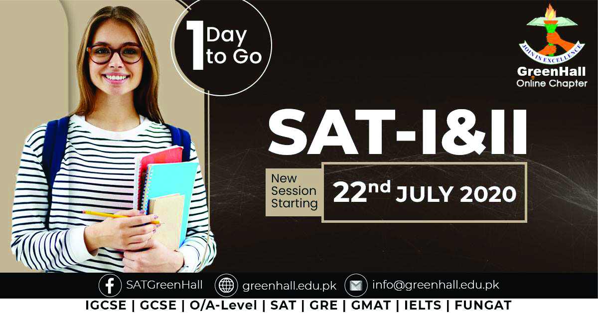 SAT Online Classes IGCSE , GRE/GMAT New Online Sessions !!!