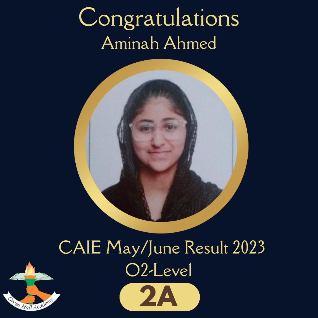 CAIE May/June 2023 Record Breaking Result O2-Level - Greenhall Academy