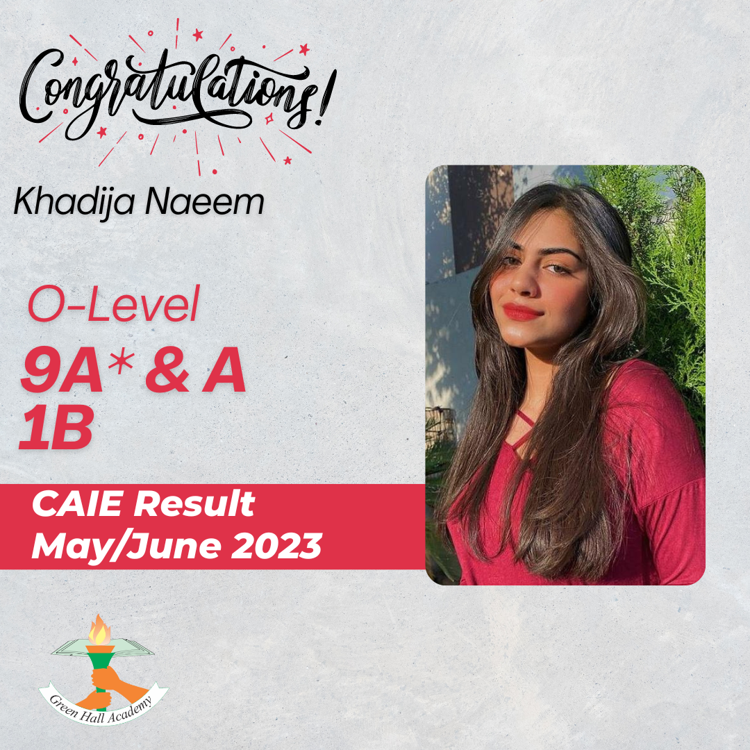 CAIE May/June 2023 O-Level Result - Greenhall Academy