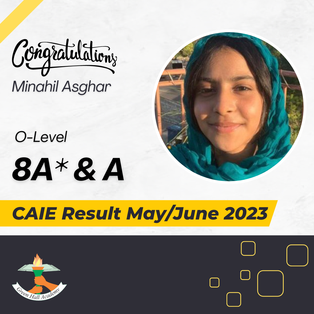 CAIE May/June 2023 Outstanding Result O-Level - Greenhall Academy