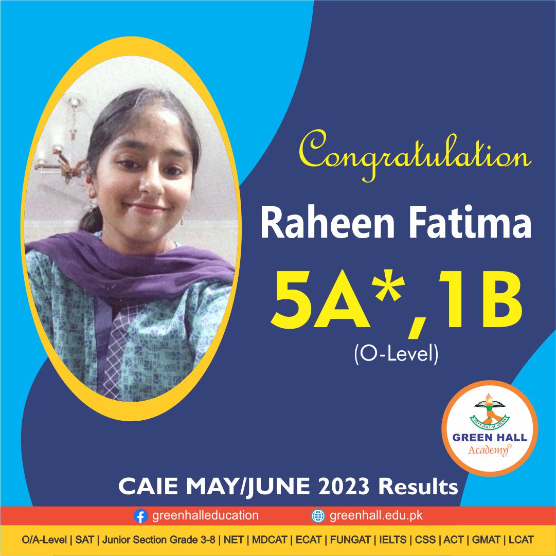 Caie may june 2023 result o level greenhall academy