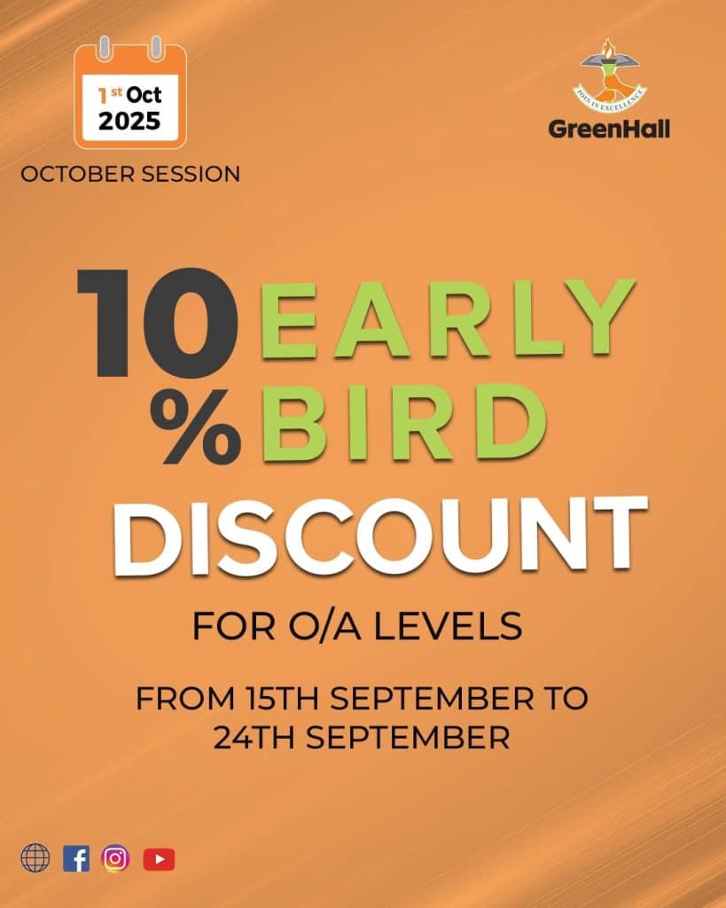10% Early Bird Discount Autumn Session 2025